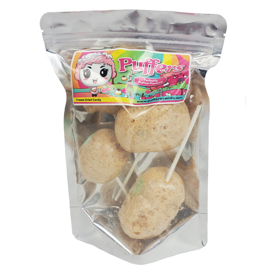 Puffed Caramel Apple Pops - Freeze Dried