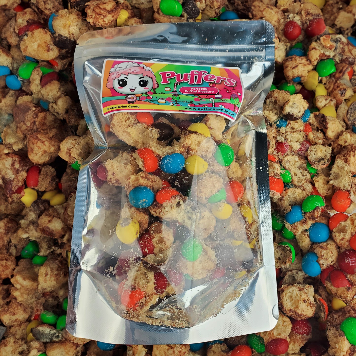 Puffed CaraMuMumels - Freeze Dried Candy