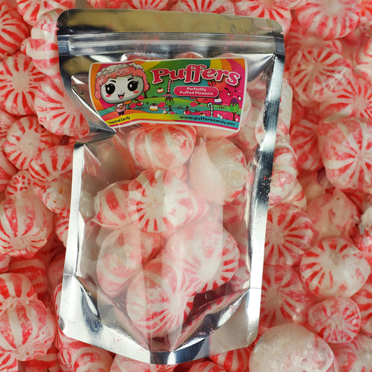 Puffed Peppermints - Freeze Dried Peppermints