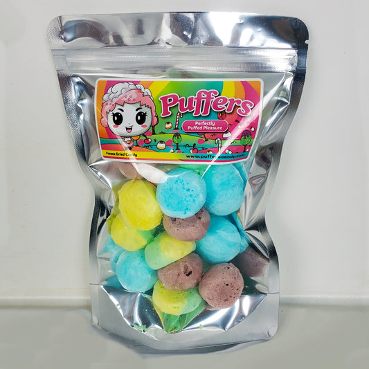 Puffed Salt Water Taffy - Freeze Dried Salt Water Taffy